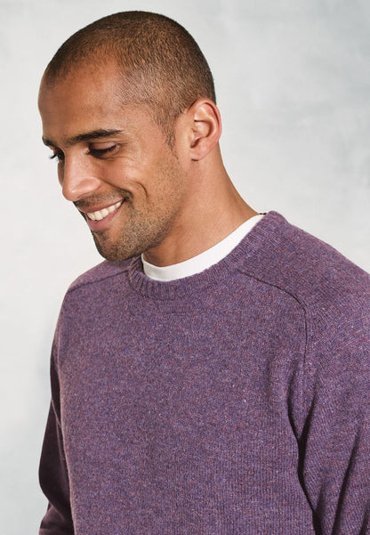 Charlbury Heather Lambswool Crew Neck Jumper