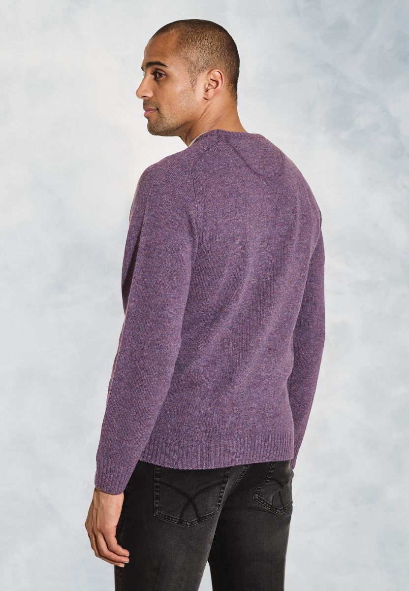 Charlbury Heather Lambswool Crew Neck Jumper