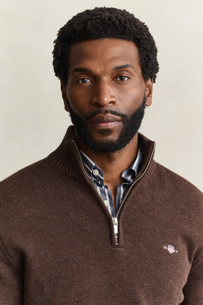 Casual Cotton Half-Zip Sweater