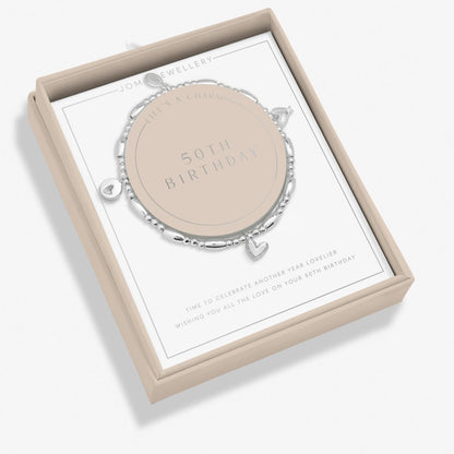 LIFE'S A CHARM 50TH BIRTHDAY BRACELET