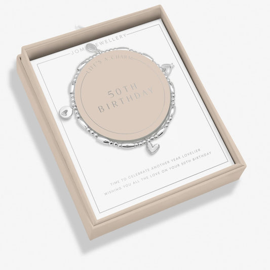 LIFE'S A CHARM 50TH BIRTHDAY BRACELET