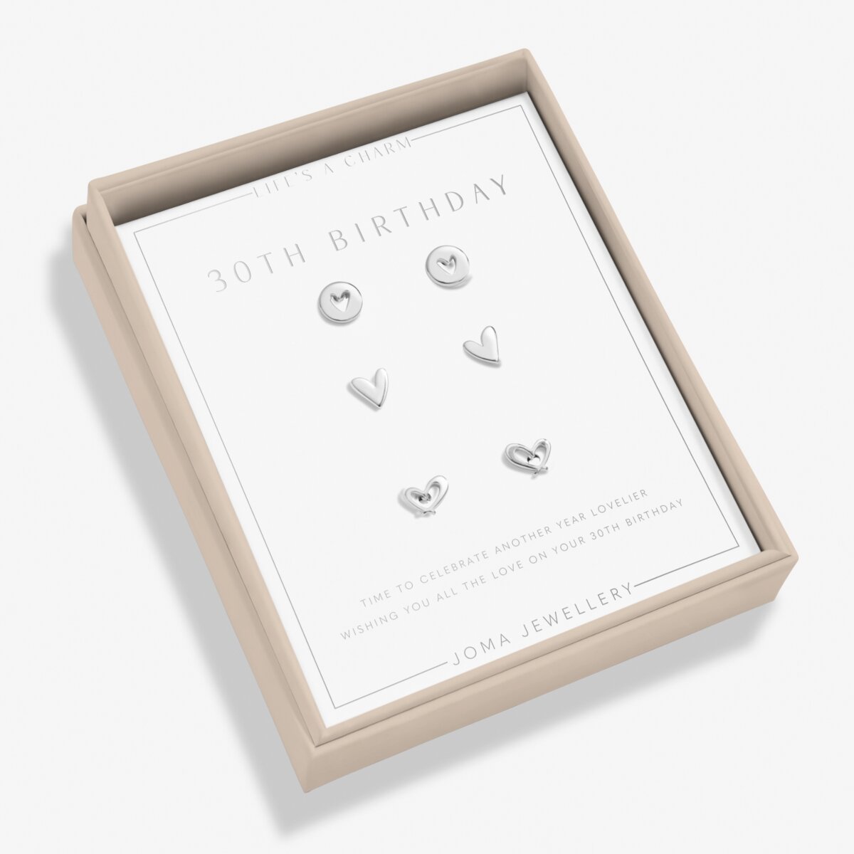 Life's A Charm '30th Birthday' 3 Pairs of Earrings