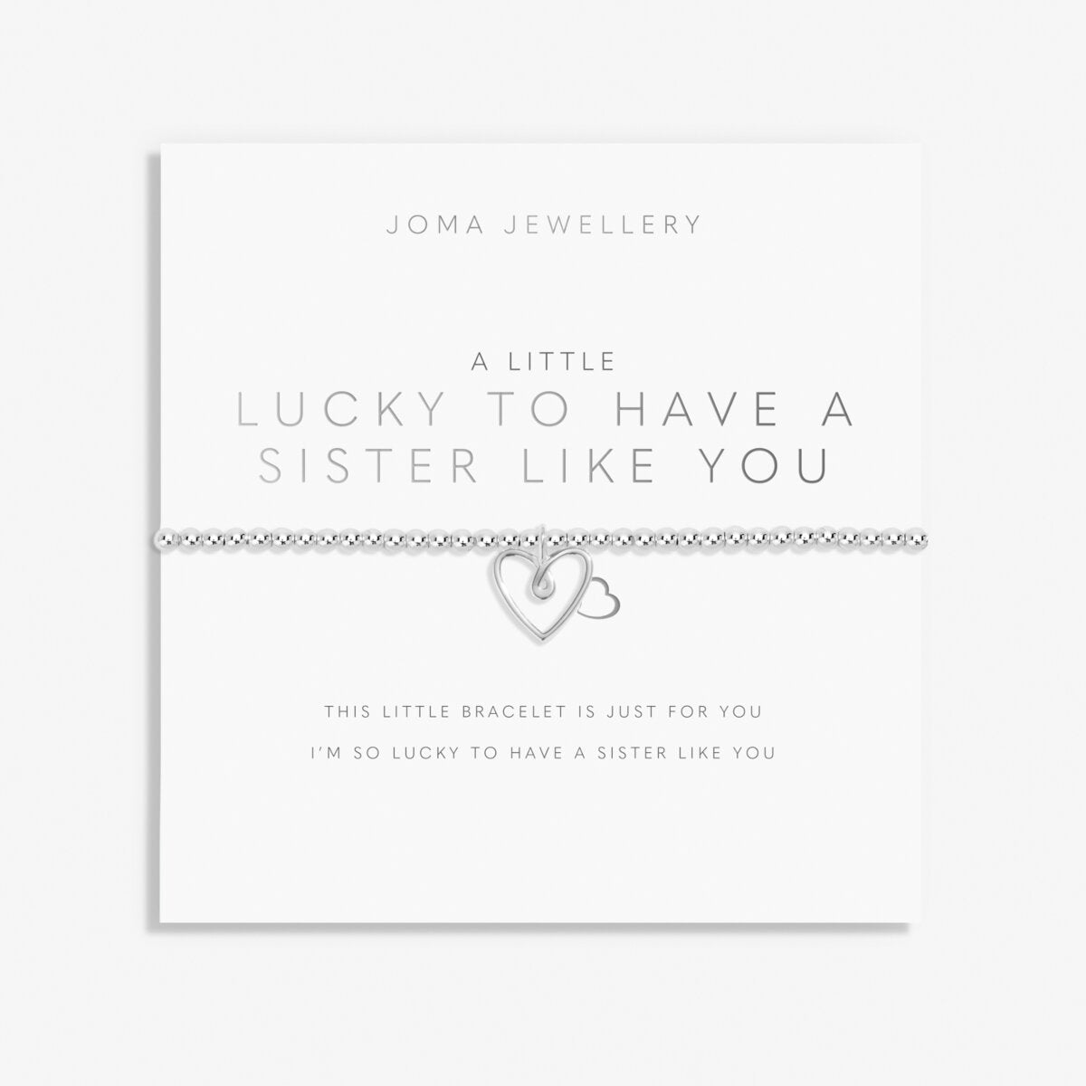 A LITTLE LUCKY TO HAVE A SISTER LIKE YOU BRACELET