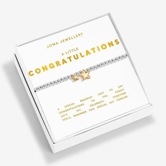 BOXED A LITTLE CONGRATULATIONS BRACELET