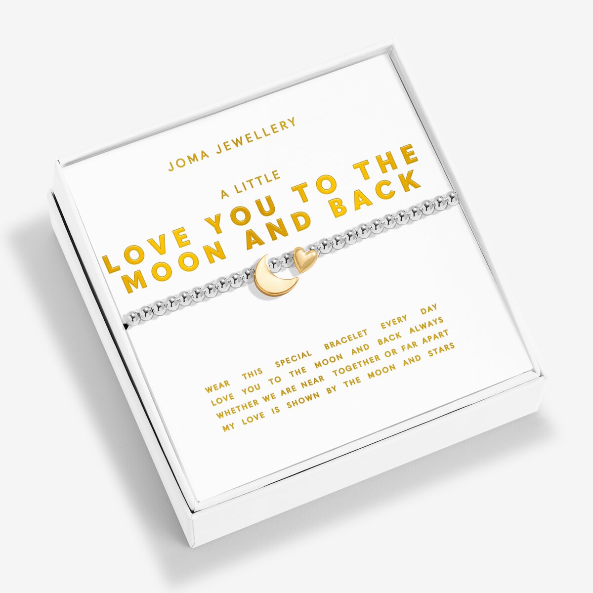 BOXED A LITTLE LOVE YOU TO THE MOON BRACELET