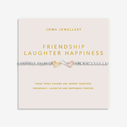 Forever Yours ' Friendship Laughter Happiness ' Bracelet