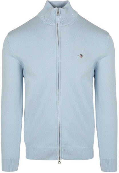 Casual Cotton Zip Cardigan