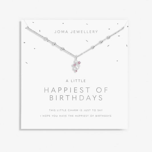 A LITTLE HAPPIEST OF BIRTHDAYS NECKLACE