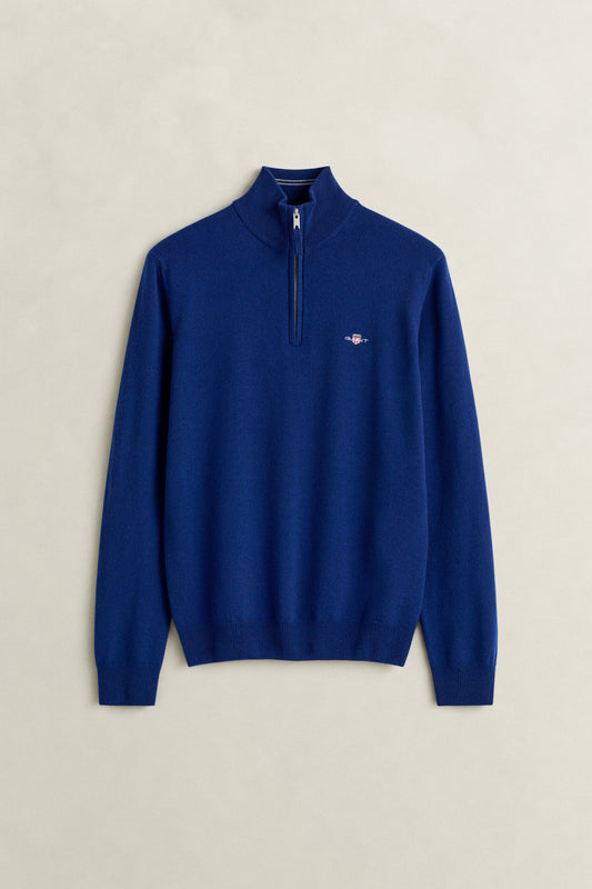 Superfine Lambswool Half-Zip Sweater