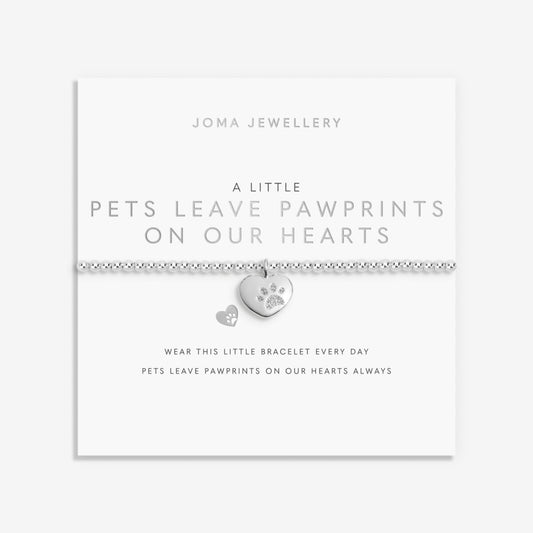 A LITTLE PETS LEAVE PAWPRINTS ON OUR HEARTS BRACELET