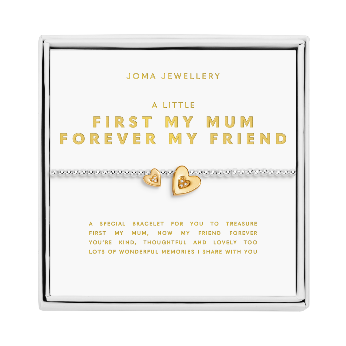 Boxed A Little 'First My Mum Forever My Friend' Bracelet