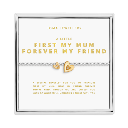Boxed A Little 'First My Mum Forever My Friend' Bracelet