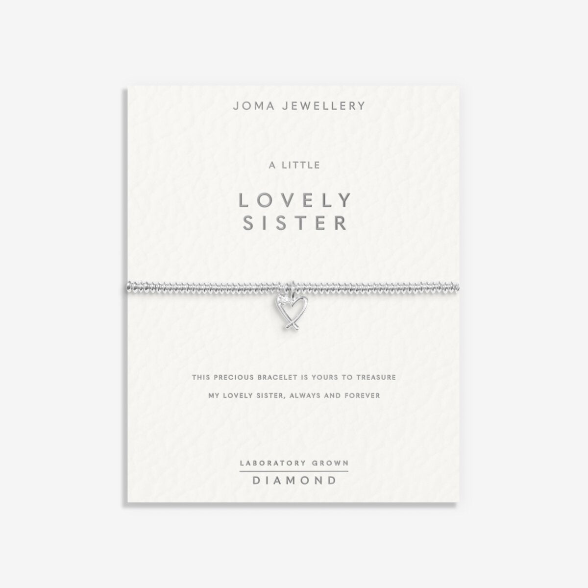 LABORATORY GROWN DIAMOND A LITTLE LOVELY SISTER BRACELET