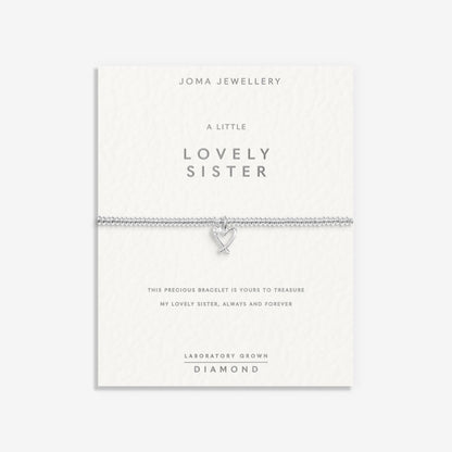 LABORATORY GROWN DIAMOND A LITTLE LOVELY SISTER BRACELET