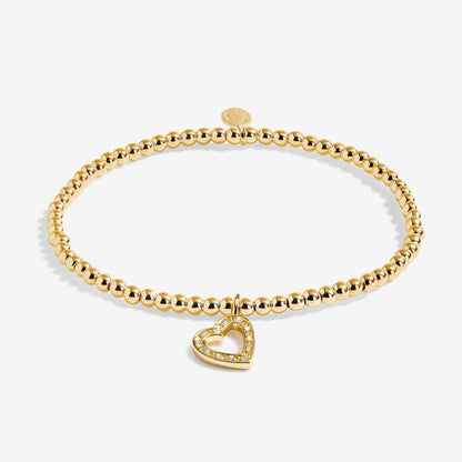 GOLD A LITTLE HAPPY BIRTHDAY BEAUTIFUL BRACELET
