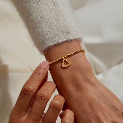 GOLD A LITTLE HAPPY BIRTHDAY BEAUTIFUL BRACELET