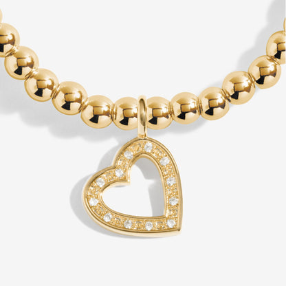 GOLD A LITTLE HAPPY BIRTHDAY BEAUTIFUL BRACELET