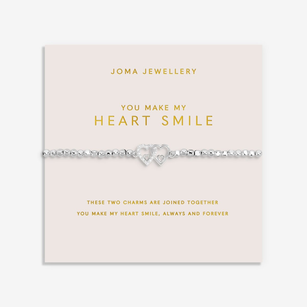FOREVER YOURS YOU MAKE MY HEART SMILE BRACELET