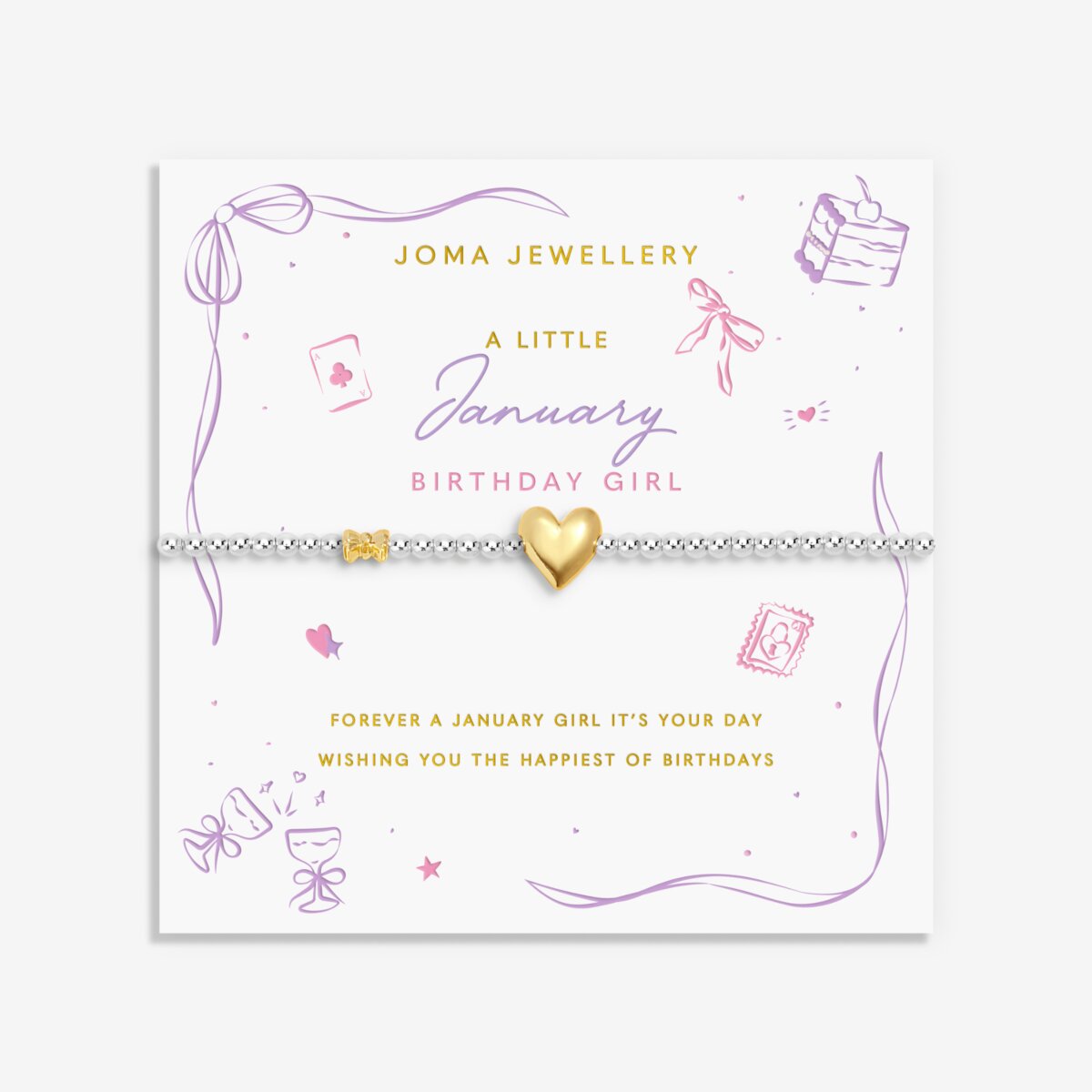 BIRTH MONTH A LITTLE JANUARY BRACELET