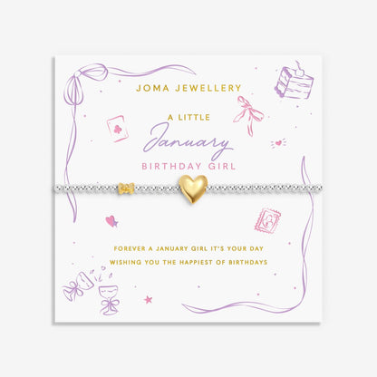 BIRTH MONTH A LITTLE JANUARY BRACELET