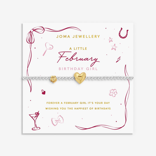 BIRTH MONTH A LITTLE FEBRUARY BRACELET