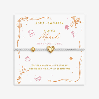 BIRTH MONTH A LITTLE MARCH BRACELET