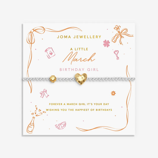 BIRTH MONTH A LITTLE MARCH BRACELET