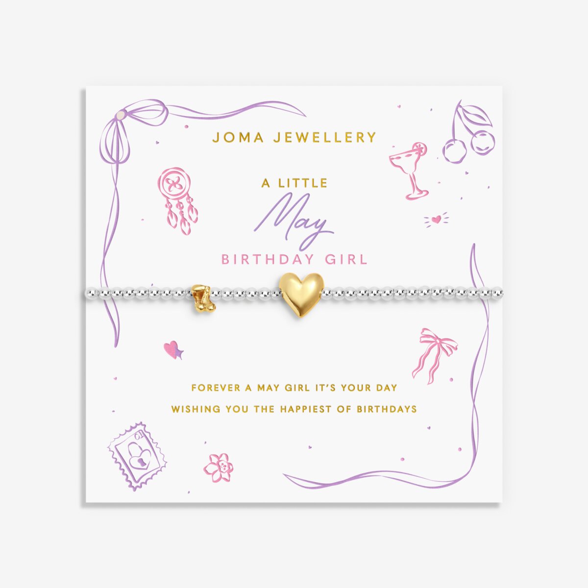 BIRTH MONTH A LITTLE MAY BRACELET