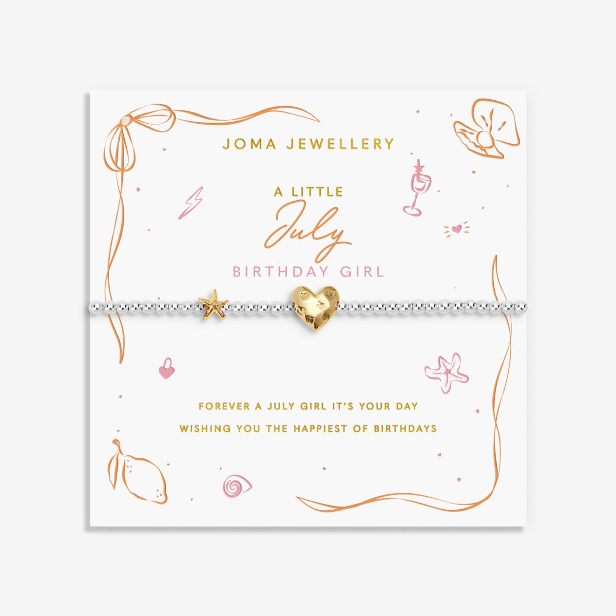 BIRTH MONTH A LITTLE JULY BRACELET
