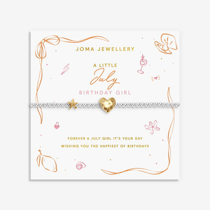 BIRTH MONTH A LITTLE JULY BRACELET
