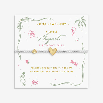 BIRTH MONTH A LITTLE AUGUST BRACELET