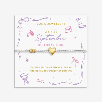 BIRTH MONTH A LITTLE SEPTEMBER BRACELET
