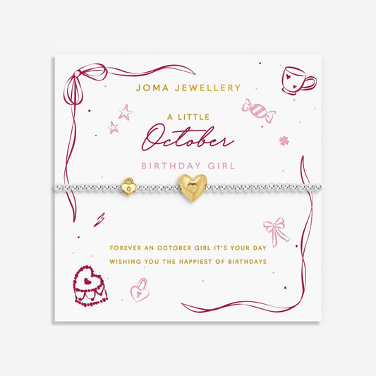 BIRTH MONTH A LITTLE OCTOBER BRACELET