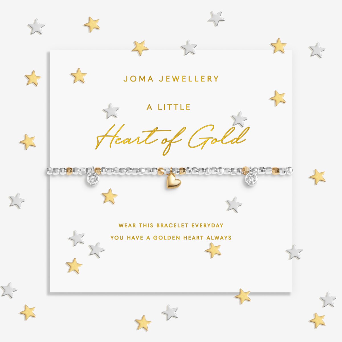 Sparkle Confetti A Little 'Heart Of Gold' Bracelet