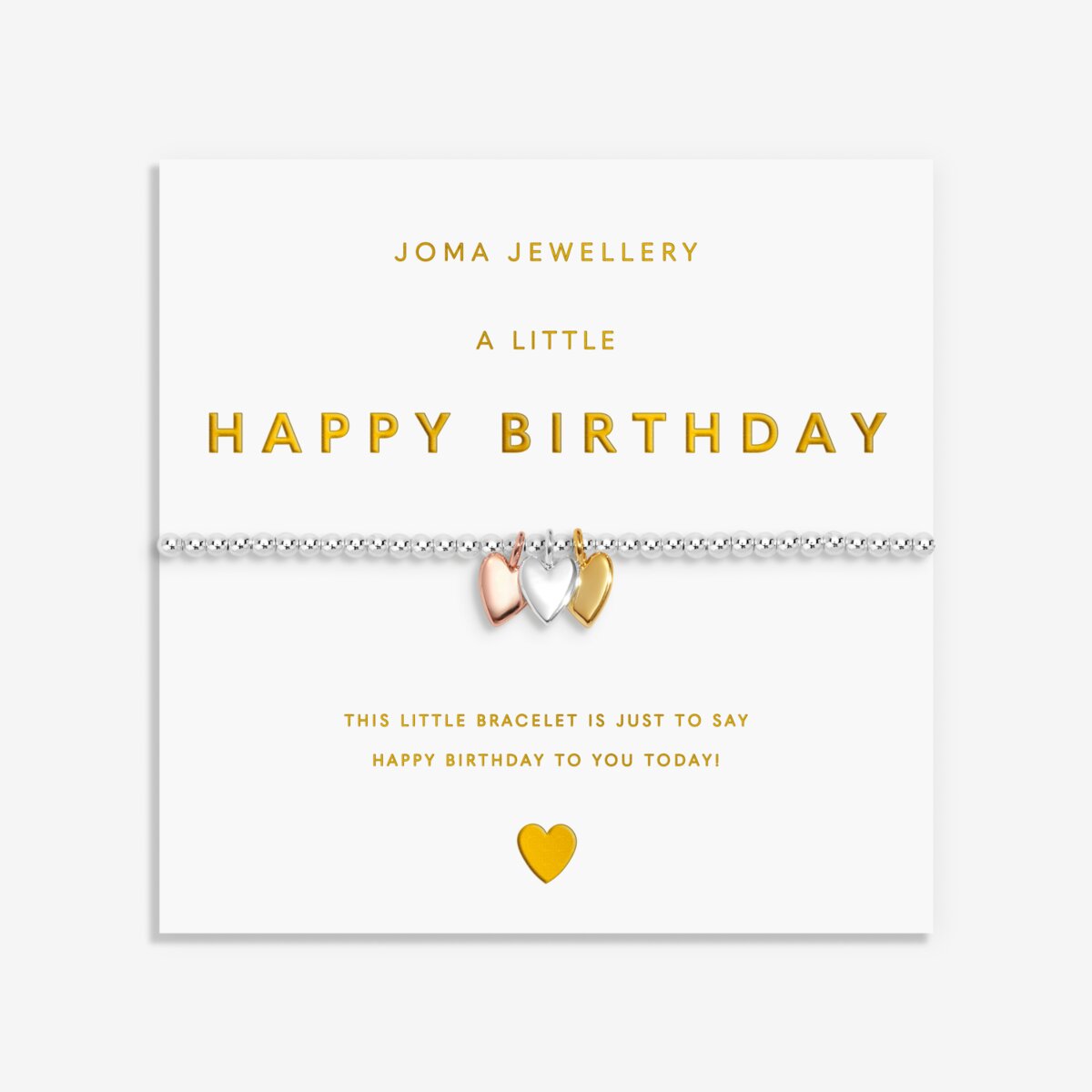 A LITTLE CHARMED MOMENTS HAPPY BIRTHDAY BRACELET