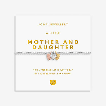 A LITTLE CHARMED MOMENTS MOTHER AND DAUGHTER BRACELET