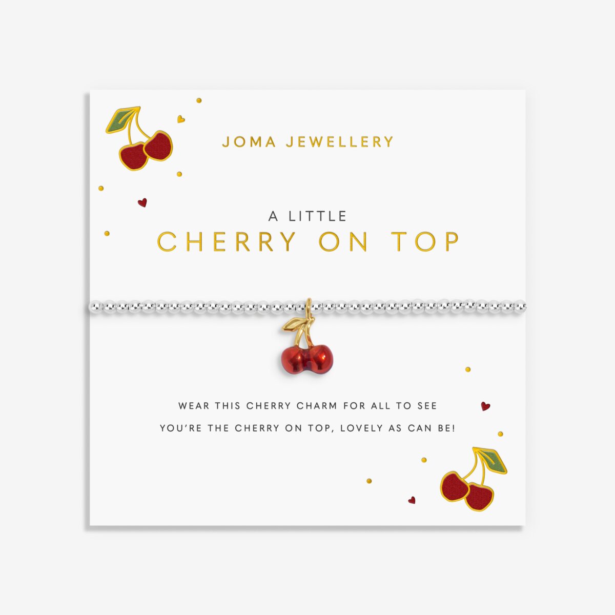 A LITTLE VIBES CHERRY ON TOP BRACELET
