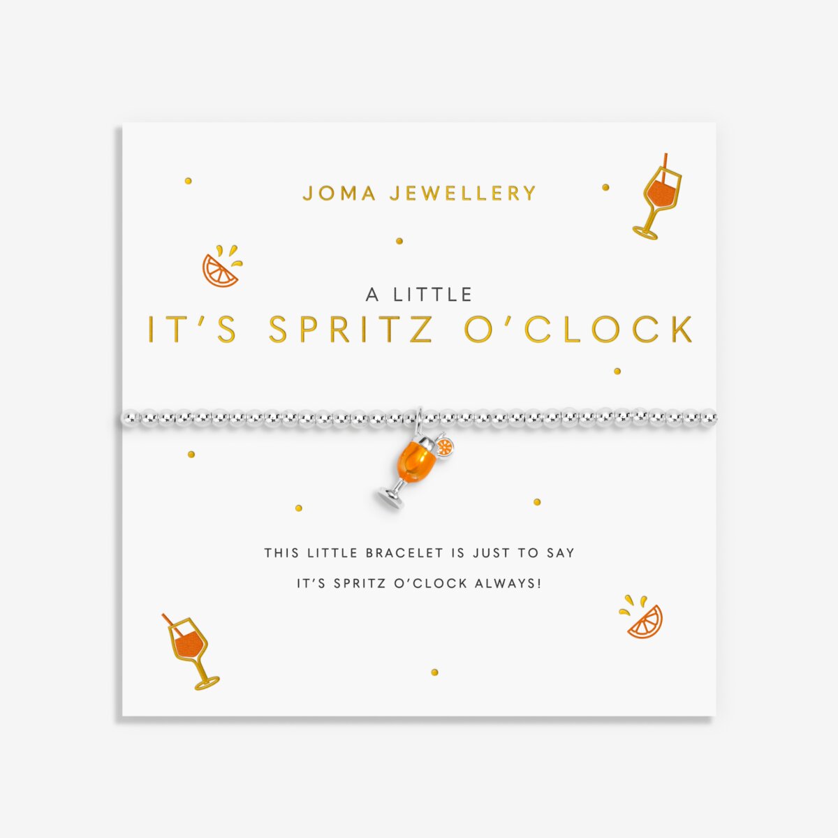 A LITTLE VIBES IT'S SPRITZ O'CLOCK BRACELET