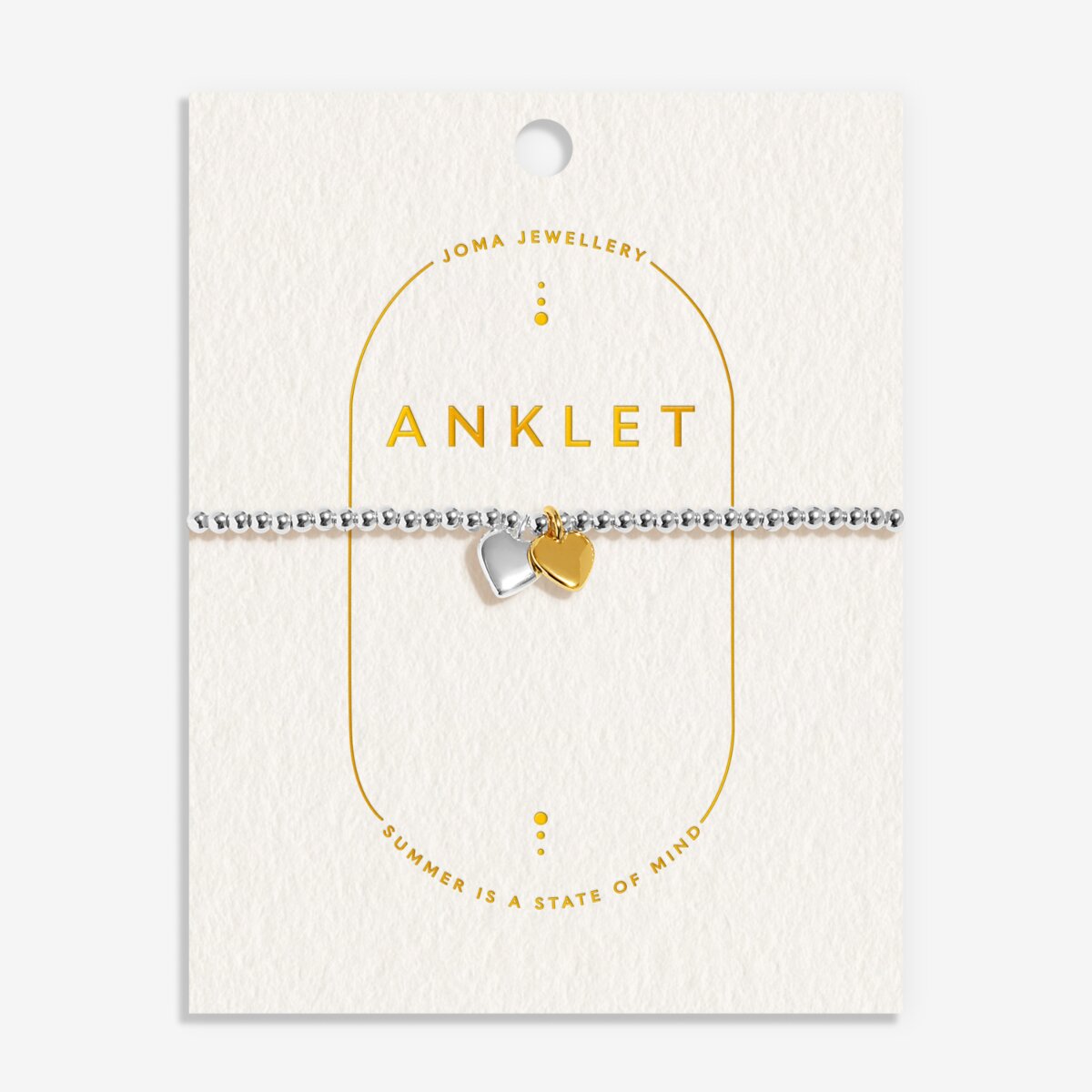 DOUBLE HEART ANKLET
