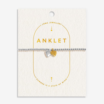 DOUBLE HEART ANKLET