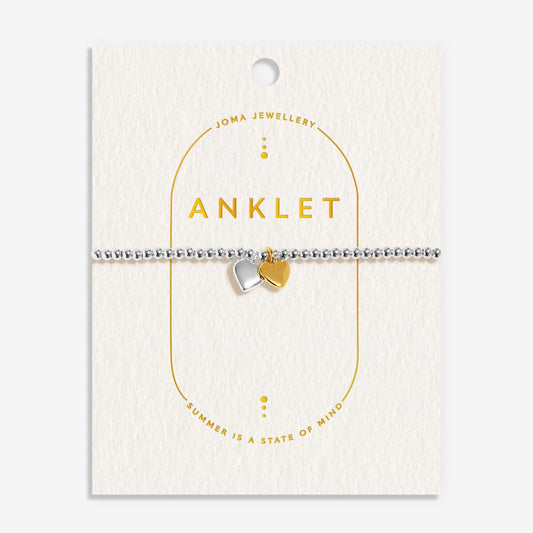 DOUBLE HEART ANKLET