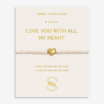 PRECIOUS MOMENTS LOVE YOU WITH ALL MY HEART BRACELET