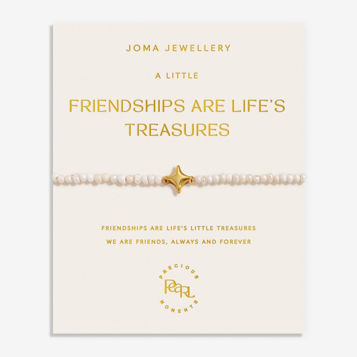 PRECIOUS MOMENTS FRIENDSHIPS ARE LIFE'S TREASURES BRACELET