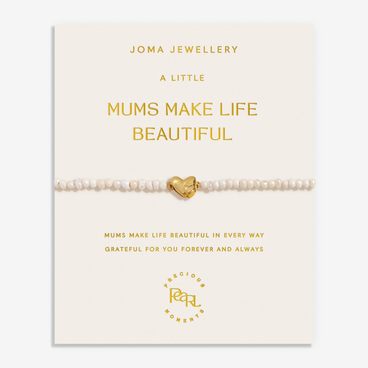 PRECIOUS MOMENTS MUMS MAKE LIFE BEAUTIFUL BRACELET