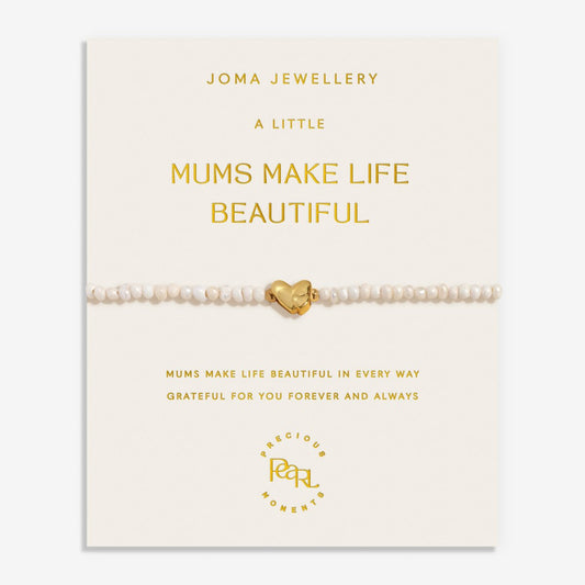 PRECIOUS MOMENTS MUMS MAKE LIFE BEAUTIFUL BRACELET