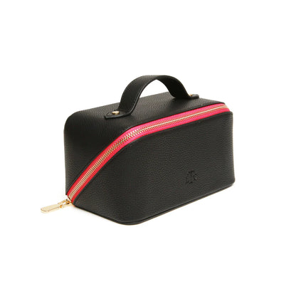 Black & Pink Mini Train Case