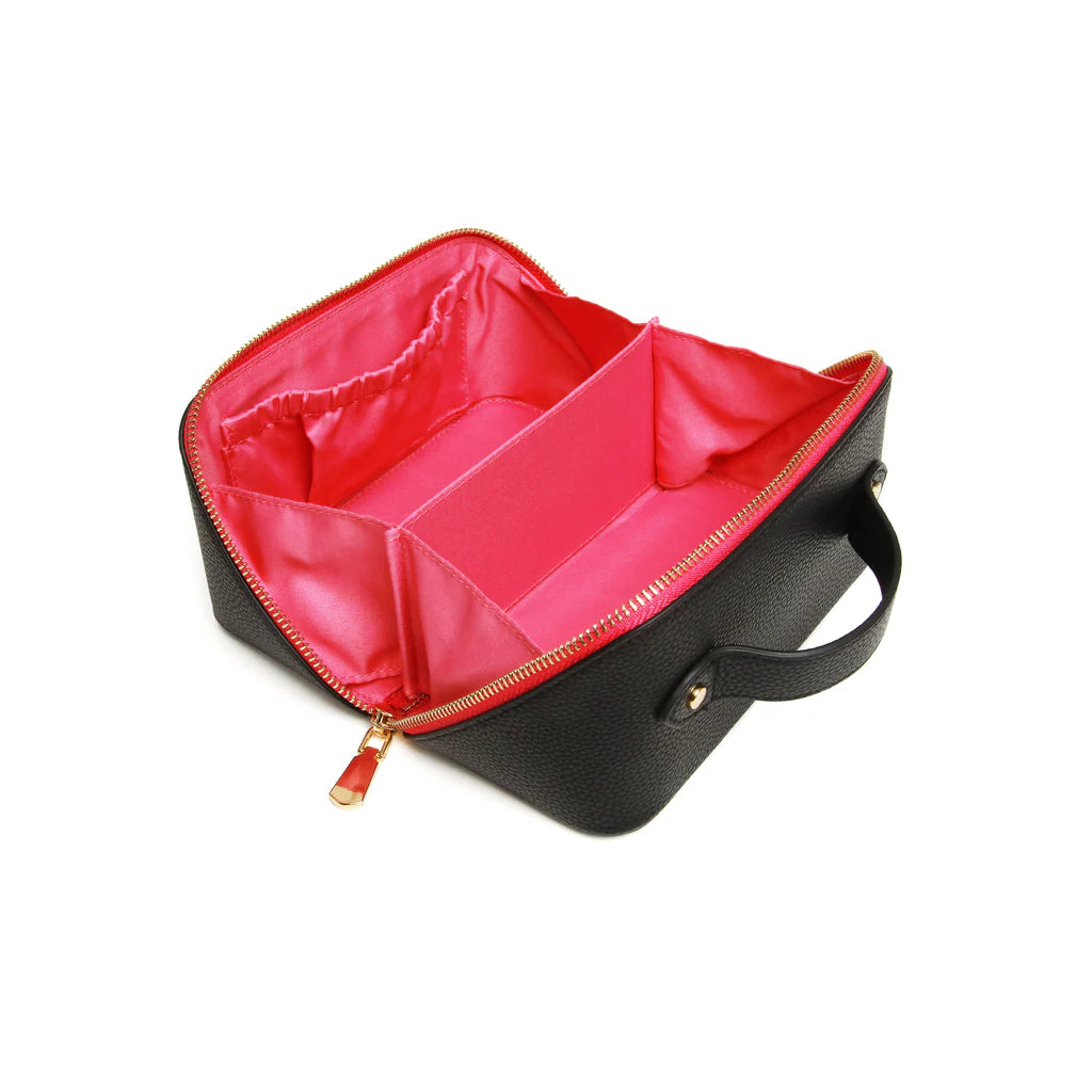 Black & Pink Mini Train Case