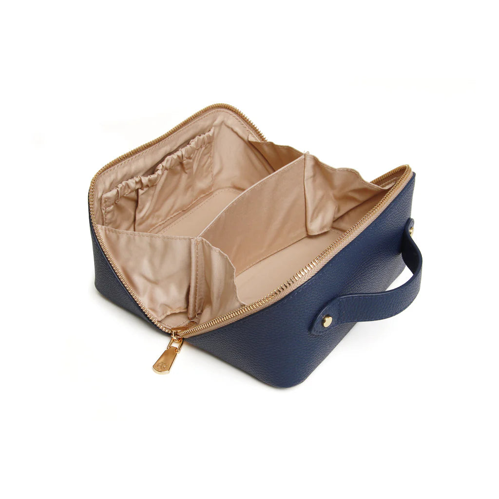 Navy & Stone Mini Train Case