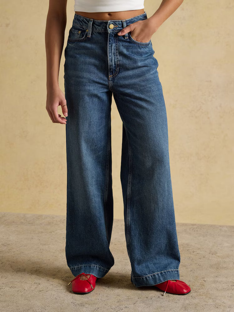 High Rise Wide Leg Jeans
