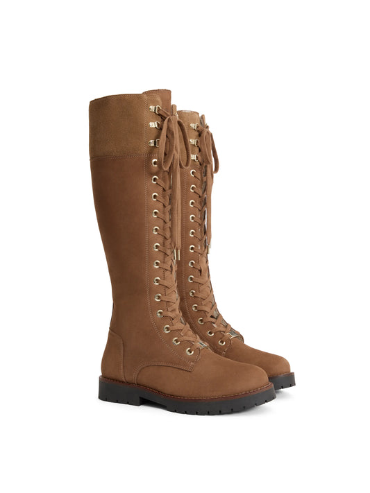 Womens Knee High Shearling Lined Anglesey